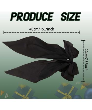 Two-Piece Set Hair Bow for Women Hair Clip Bow Hair Clip Made of Silky Satin Bow Hair Clip Black and White Little Girls Toddlers Hair Accessories for Children - Buy Online on GoSupps.com