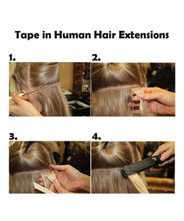 SEGO Tape Extensions - 100% Remy Human Hair Light Brown #6 20 (50cm) - 10pcs Adhesive Hairpieces | International Shipping - Buy Online on GoSupps.com