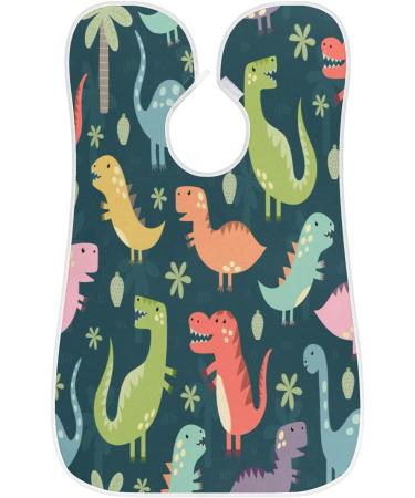 Beard Bib Apron for Men | Waterproof Hair Catcher & Grooming Cloth with Cute Dinosaur Pattern - Perfect for Shaving & Trimming - Buy Online on GoSupps.com