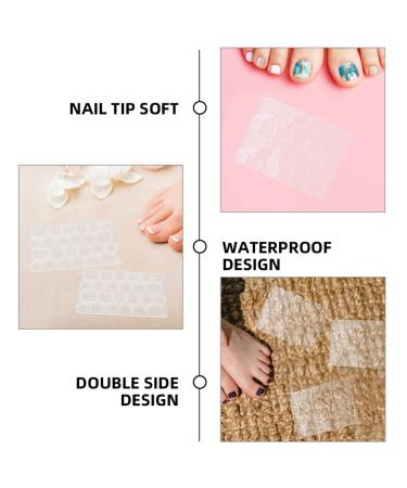 minkissy 100 Sheets Jelly Gel Nails Labels Fake Nails Stickers Nail Adhesive Tabs Nail Glue for False Nails Nail Sticky Tabs Nail Glue for Press on Nails Jelly Glue Film Pink Artificial - Buy Online on GoSupps.com