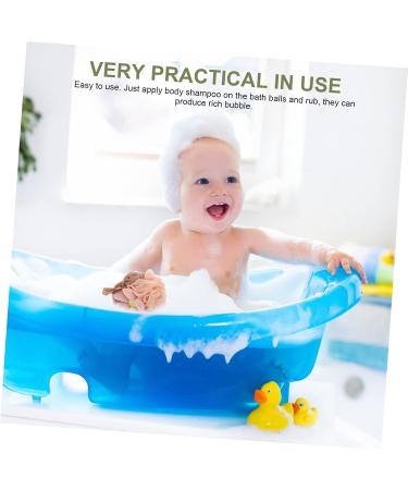 SUPVOX 3pcs Flower Bath Ball Sponges for Shower | Exfoliating Loofahs for Women, Kids | Body Scrubber Sponge Set - Buy Online on GoSupps.com