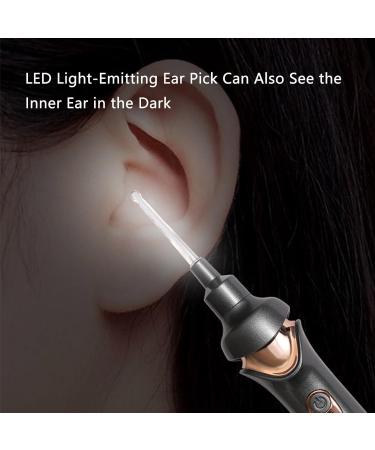 Cohbskj Tweddy Smart Ear Wax Remover Tweddy Smart Ear Wax Vacuum Earwax Remover Tool Earwax Removal Kit With Light Electric Ear Wax Removal Otoscope With Light For Children Adult (Black-2PCS) - Buy Online on GoSupps.com
