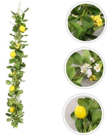 Zerodeko 2pcs Lemon Cane Spring Fruit Garland Front Door Wreaths Festival Garland Fruit Plants Hanging Lemon Artificial Lemon Garland Front Door Decor Silk Flower Branch Decorative Flower - Buy Online on GoSupps.com