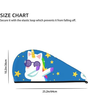 Cool Unicorn Star Golden Microfiber Hair Towel | Soft Super Absorbent Wrap for Long Curly & Thick Hair - Quick Dry Coral Velvet for Women - Buy Online on GoSupps.com