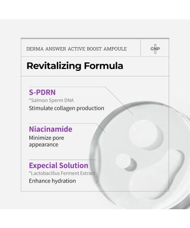 CNP PDRN Active Boost Face Serum - Anti-Aging Fine Lines & Wrinkle Smoothing Collagen Booster Korean Skin Care - 1.01 fl. oz (30ml - Buy Online on GoSupps.com