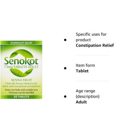 Senokot Senna Tablets x21 - 100g | Constipation Relief by Reckitt Benckiser - Buy Online on GoSupps.com
