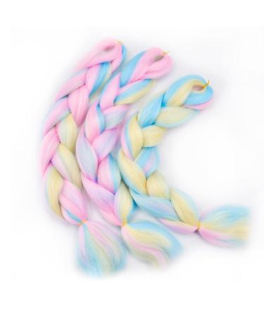 Fanwyfyu Jumbo Braid Synthetic Hair - 24 Inch Kanekalon Braiding Extensions (3 Pack) for Crochet Twists - DB-MC14 - Buy Online on GoSupps.com