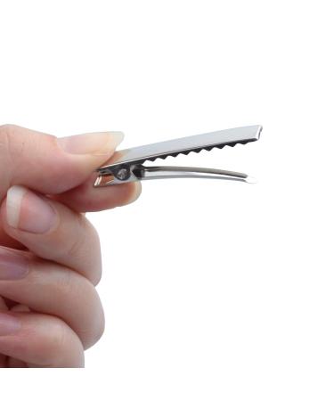 150 Flat Top Alligator Hair Clips - Metal Crocodile Hair Pins for Hair Care & Crafts - 3 Sizes - Buy Online on GoSupps.com