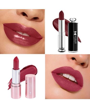 Buy Pack of 2 Waterproof Creamy Lipsticks - Long-Lasting (Love + Busy) - Perfect for International Shipping - Buy Online on GoSupps.com