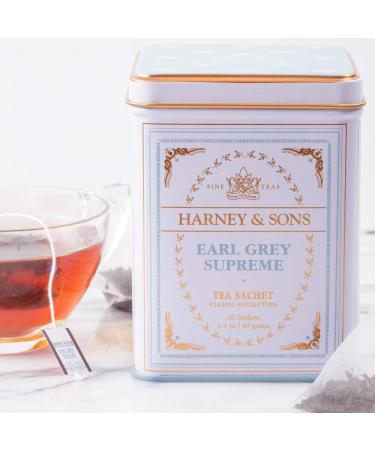Harney & Sons Earl Grey Supreme Tea - 20 Sachets (1.4 oz) | Premium Quality - Buy Online on GoSupps.com