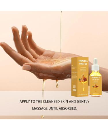 Huile de miel de curcuma pour la peau s rum facial pour taches sombres pour le visage et le corps huile de curcuma nourrissante naturelle nettoie la peau anti- ge et hydratant pour les peaux - Buy Online on GoSupps.com