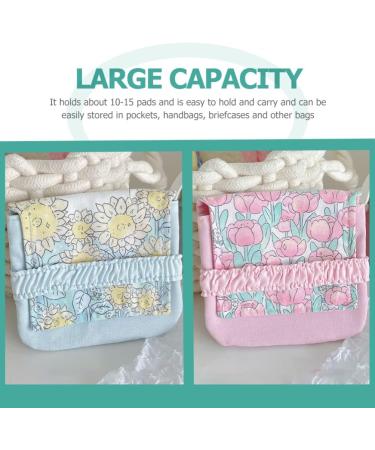 Buy Healeeved 4-Piece Tote & Storage Bag Set for Women | Tampon Coin & Bandage Organizer | Portable Suede Handbag for Menstruation & Daily Use - Buy Online on GoSupps.com