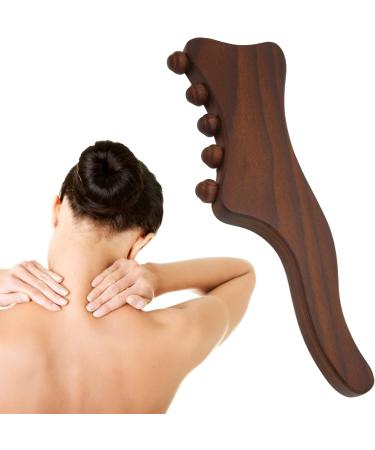Short Massage Stick Roller | Enhance Blood Circulation & Relieve Muscle Tension with Wooden Gua Sha Stick for Shoulders | Buy Internationally - Buy Online on GoSupps.com