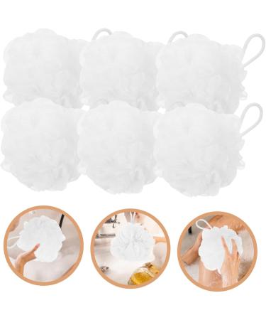 Angoily 6pcs Travel Bath Balls & Exfoliating Loofah Sponges - Compact Shower Puff Set for Ultimate Cleansing & Spa Experience - Buy Online on GoSupps.com