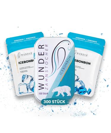 Miracle toothpick - toothpick with taste 3 set - plastic -free chewing gum - helps against bad breath - smoking cessation - fresh breath with flavored toothpick - sugar -free vegan icebonbon - ice cream candy