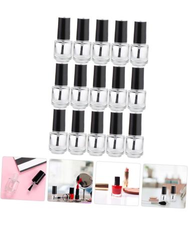 Mipcase Lot de 25 Flacons de Vernis Ongles Vides en Verre 5Ml Bouchon Aluminium lectrolytique et Pinceau Int gr Mini Format Portable pour Nail Art et Remplissage Pr cis - Buy Online on GoSupps.com