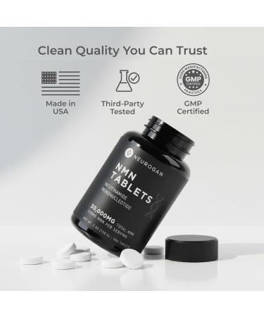 Neurogan NMN Supplement Tablets Nicotinamide Adenine Dinucleotide Precursor for Cellular Energy & Brain Focus Support 500 mg High-Potency Nicotinamide Mononucleotide per Serving 300 Count - Buy Online on GoSupps.com