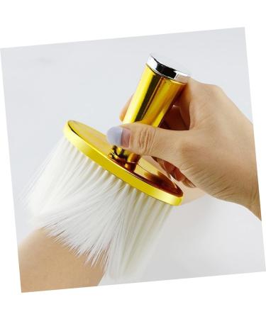 POPETPOP Hair Cleaning Brush Haircut Cleaning Brush Hair Sweep Brush Hair Duster Brush Barber Cleaning Brush Hair Cutting Neck Duster Barber Hair Duster Wool Duster Face 14x10cm Golden - Buy Online on GoSupps.com