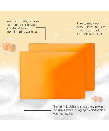  Clawrex Presimmon Set of 3 Natural Khaki Soaps for Women and Men Eliminates Body Odors Deep Cleansing Moisturizing Brightening for Face and Body 300g - Buy Online on GoSupps.com