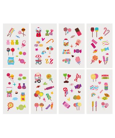 Candyland Temporary Tattoos - 24 Sheets | Birthday Decorations & Party Favors - Buy Online on GoSupps.com