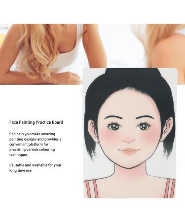 Planches de Pratique de Peinture de Visage 2 Pi ces Planche de Pratique de Peinture de Maquillage Lavable et R utilisable Mod le D'exercice de de Visage pour la Sc ne la Maison - Buy Online on GoSupps.com