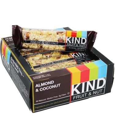 Kind Bar - Fruit & Nut Bars Box Almond & Coconut - 12 Bars - Buy Online on GoSupps.com