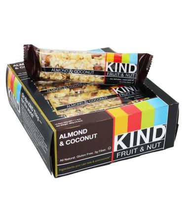 Kind Bar - Fruit & Nut Bars Box Almond & Coconut - 12 Bars
