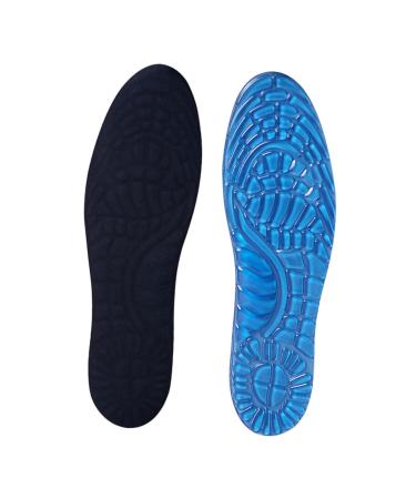 NOLITOY 1 Pair Shoes Insoles Key Caps Shock Absorbent Insoles Vintage Kettle Women Anti Insole Soft Insert Pads Shoes Pad Inserts Silicone Insoles Massage Blue Medium