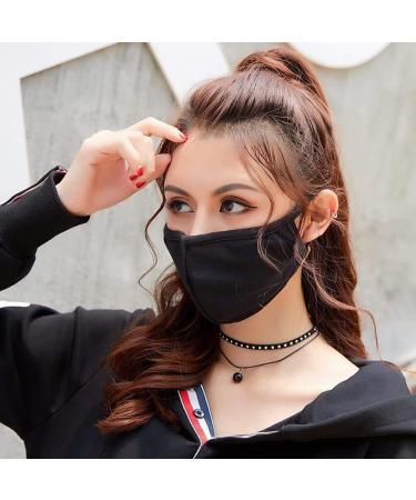 Adult Face Mask Reusable Washable Breathable Unisex Protective Comfortable Cloth - 3 Masks Black - Buy Online on GoSupps.com