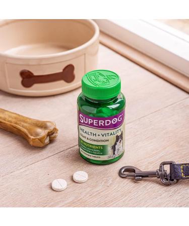 Vitabiotics Superdog Health and Vitality | Comprehensive Supplement For Dogs with Linseed Oil Ginseng & Vitamins A C D & E | From UK's No.1 Vitamin Company - Buy Online on GoSupps.com