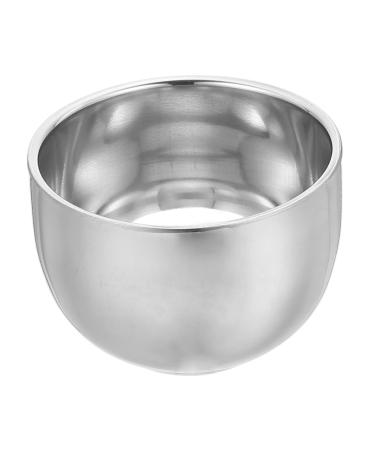 Biudeco foam shell for shaving foam shaving shells made of metal cup of shaving cream soap shell for shaving foam barber soap bowl man foaming shell double -walled stainless steel manual