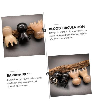 Beavorty 2 STK OCTOPUS Massage Comb - Natural Antistatic Hair & Scalp Brush for Deep Cleaning & Relaxation - Buy Online on GoSupps.com