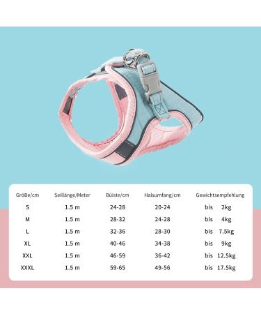 Fueegue Escape Proof Cat Harness & Leash - Adjustable Soft Pink Harness for Cats & Puppies - Buy Online on GoSupps.com