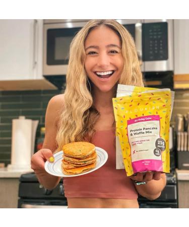 FLOURISH Birthday Cake Protein Pancake Mix, 430 GR - Buy Online on GoSupps.com