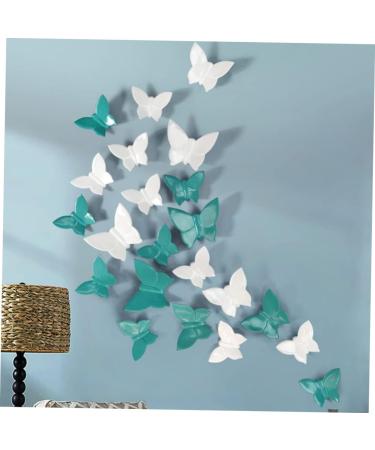 Yardenfun Home Decor Butterflies Ceramic Decor Wall Pendant Decor Decorate Wall Hanging Household 10*7.8cm Blue - Buy Online on GoSupps.com