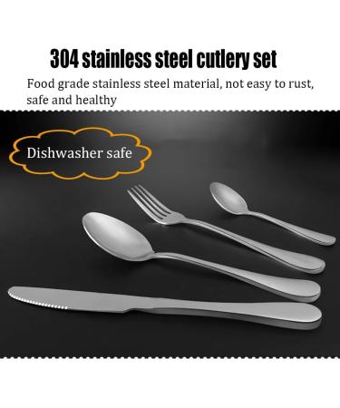 Flatware Sets Home Kitchen Silverware Set 304 Stainless Steel Flatware Set Western Tableware Set with Gift Box Dishwasher Safe (Color : 24 Piece) - Buy Online on GoSupps.com