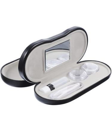 MipCase double-lying glasses case travel distance tool travel kit cake double glasses case small contact holder contact case kit storage box women glass double purpose