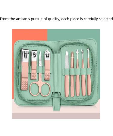 Nail Scissors Nail Scissors Set Portable Manicure Set Travel Manicure Set with Leather Bag for Men and Women Everyday use Toenail Clippers (Color : Green) - Buy Online on GoSupps.com