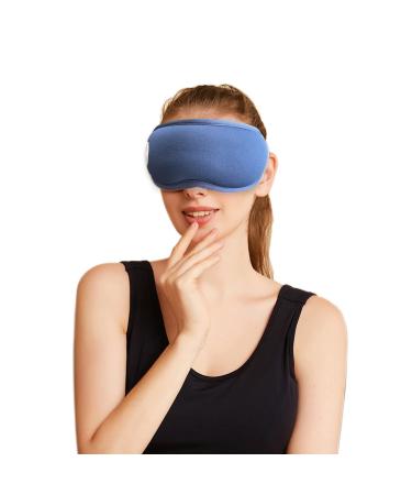 Cordless Heated Eye Mask  Newtipower Rechargeable Hot Compress Steam Eye Mask with Auto Shut Off for Relief Dry Eyes  Fatigue  Puffy  3D Contoured Sleep Mask for Improving Sleep