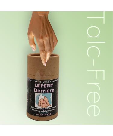 Talc-Free Organic Baby Powder Alternative | Non-Toxic Diaper Rash Eraser | Fragrance-Free Ancient French Recipe - Buy Online on GoSupps.com