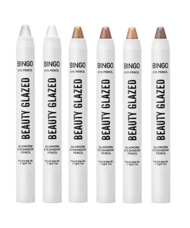 Beauty Glazed Eye Penci Set Blendable Eyeshadow Stick Set - Cream Eyeshadow Makeup Multi-Stick Use As Eyeliner Eyeshadow and Brightener Highlighter
