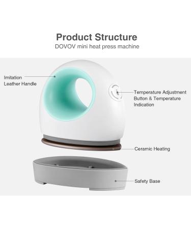 Dovov Mini Heat Press Machine for Small HTV Vinyl Projects - Green - Buy Online on GoSupps.com
