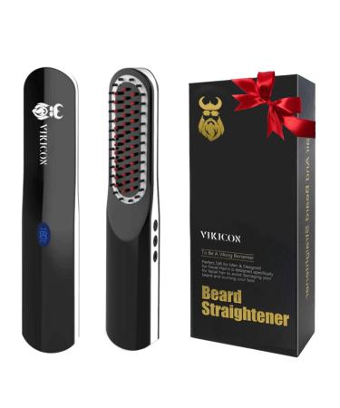 Beard Straightener, Beard Straightening Comb with Cordless/Mini Sized/Auto Shut Off for Traveling, Home, Dating - Buy Online on GoSupps.com