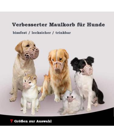 Ridong Adjustable Muzzle for Small & Medium Dogs - Prevents Biting Chewing & Barking | Breathable & Safe - Buy Online on GoSupps.com
