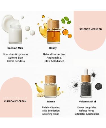 MAXDAHLIA Banana Cloud Powdered Facial Skin Cleanser Gentle Foaming Face Wash with Banana Extract Vitamin C & Antioxidants - Buy Online on GoSupps.com