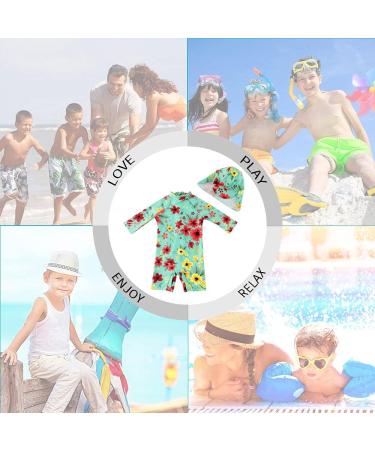 UPF 50+ Baby Swimwear One Piece Swimsuit | Snap Bottom | Light Green 18-24 Months - Buy Online on GoSupps.com