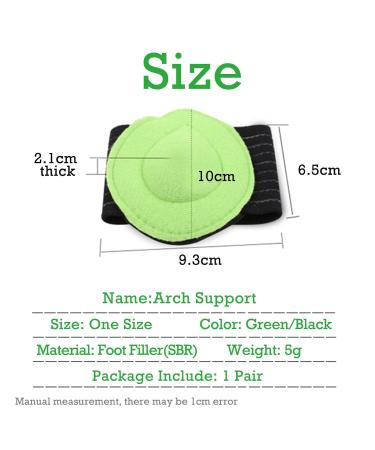 CCAIPU Arch Support Pads Thick Cushioned Compression Foot Arch Support with Arch Comfort Pad for Flat Feet Heel Spurs Pain Relief Fallen Arches for Women & Men - Buy Online on GoSupps.com