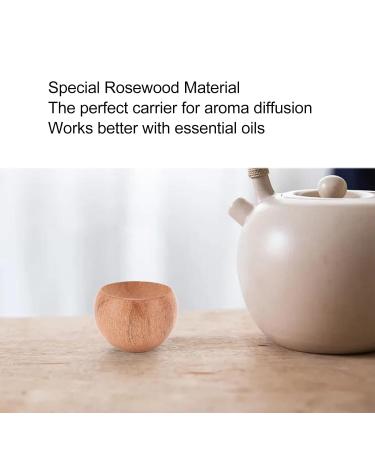 Wood Essential Oil Diffuser - Mini Bowl Shape for Bedroom Car & Office | Perfect for Yoga & Relaxation - Buy Online on GoSupps.com