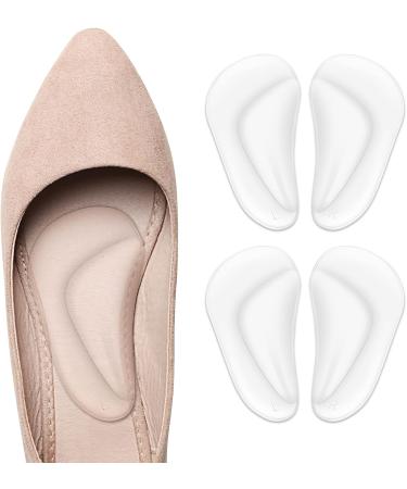 Silicone Gel Orthotic Insoles for Arch Support - Pain Relief for Flat Feet, Plantar Fasciitis - Men, Women, Kids (Clear) - Buy Online on GoSupps.com
