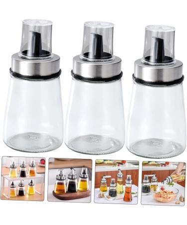 ABOOFAN 3pcs Castor Kitchen Supplies Glass Vinegar and Oil Dispensers Kitchen Oil Soy Sauce Cruet Oil Bottles for Kitchen Soy Sauce Dispensers Olive Restaurant Bottle Dust-proof - Buy Online on GoSupps.com